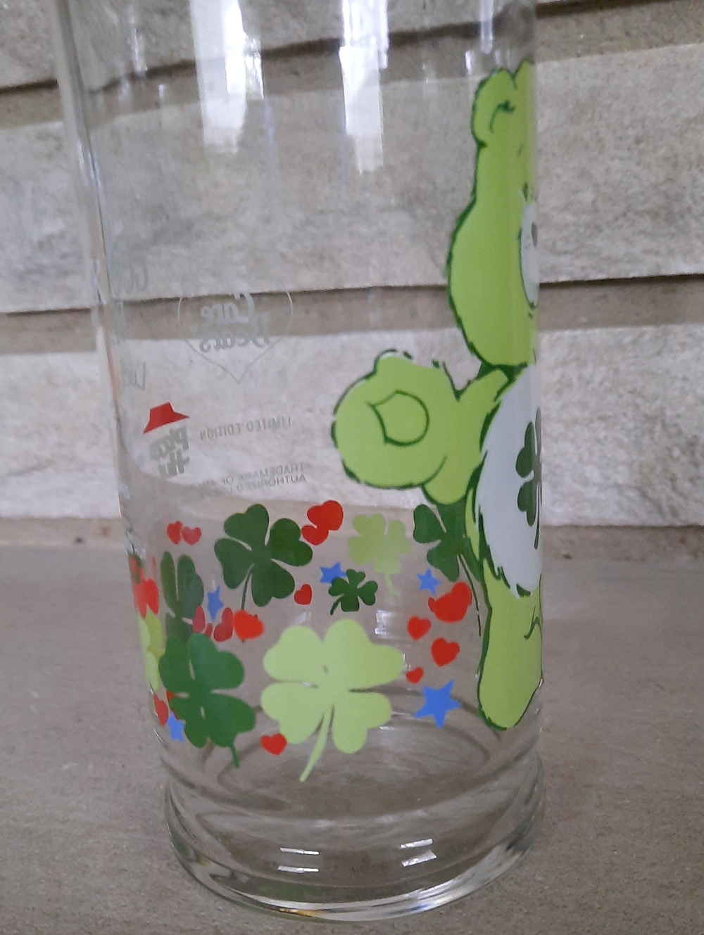 Vintage Pizza Hut Care Bears Glass Good Luck 1983 - Picture 4 of 13